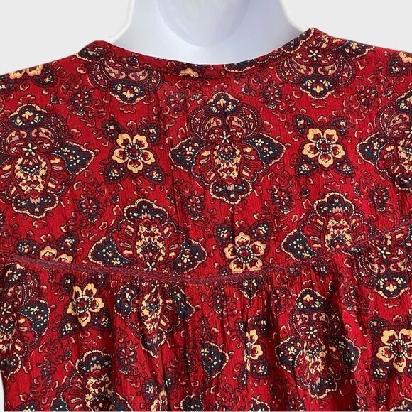 American Eagle Floral Babydoll Mini Dress Women's Sz XXS Boho Festival Coachella - Picture 11 of 16